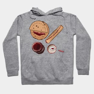 Chapati Chapathi Indian Food Naan Bread Jam India Hoodie